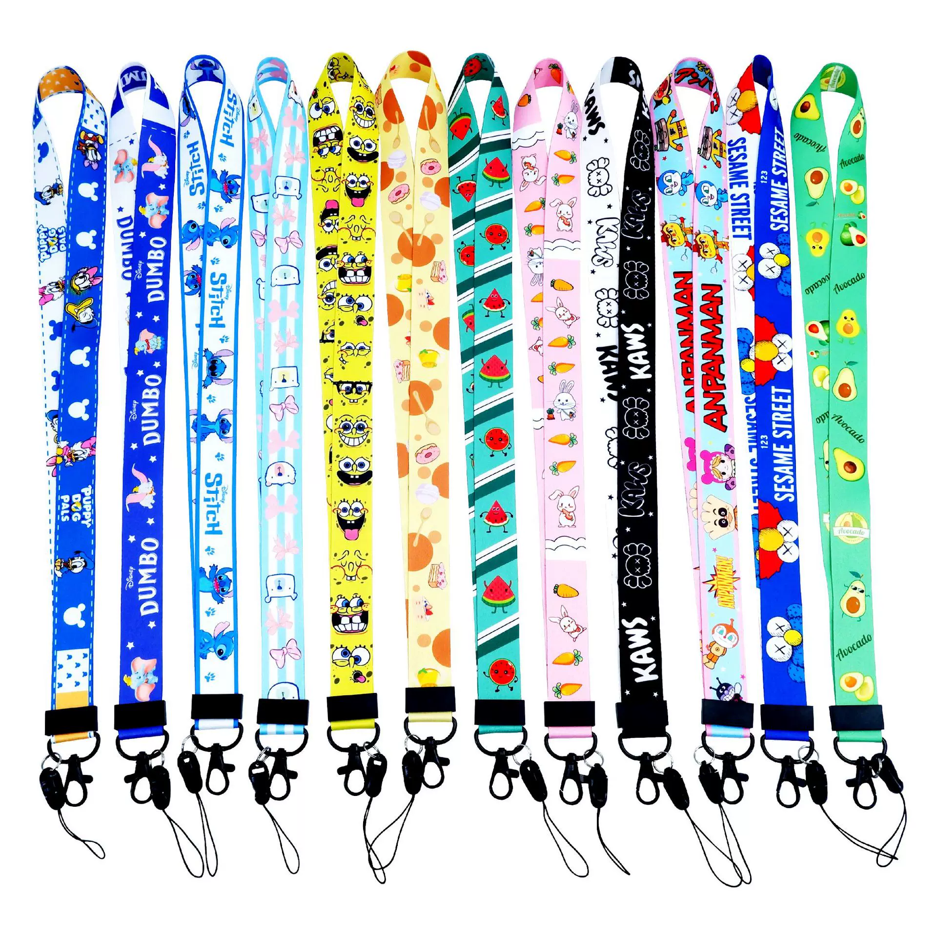 涤纶证件校卡套丝印挂绳定制热转印厂牌工作证斜挎手机挂绳挂脖