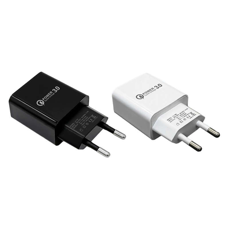 5V3A carga rápida cabeza qc3.0 cuadrado estándar europeo carga cabeza adecuado para Android cargador de teléfono Móvil 15W