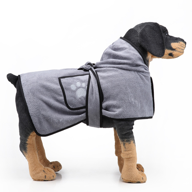 Universal Absorbent Dog Bathrobe And Pet Towel Blanket For Dogs_voghion.com
