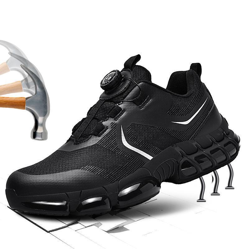 Chaussures de travail spéciales pour hommes, anti-écrasement et anti-perforation, résistantes à l'usure, antidérapantes, légères, respirantes, embout en acier, sécurité au travail_voghion.com