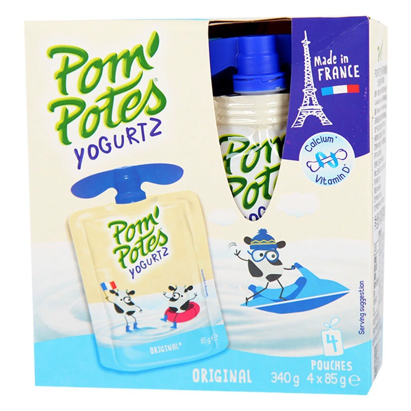 Французский йогурт Файуле 85г*4 упаковки, разнообразные вкусы, индивидуальные порционные упаковки, питьевой, комнатной температуры, для завтрака.