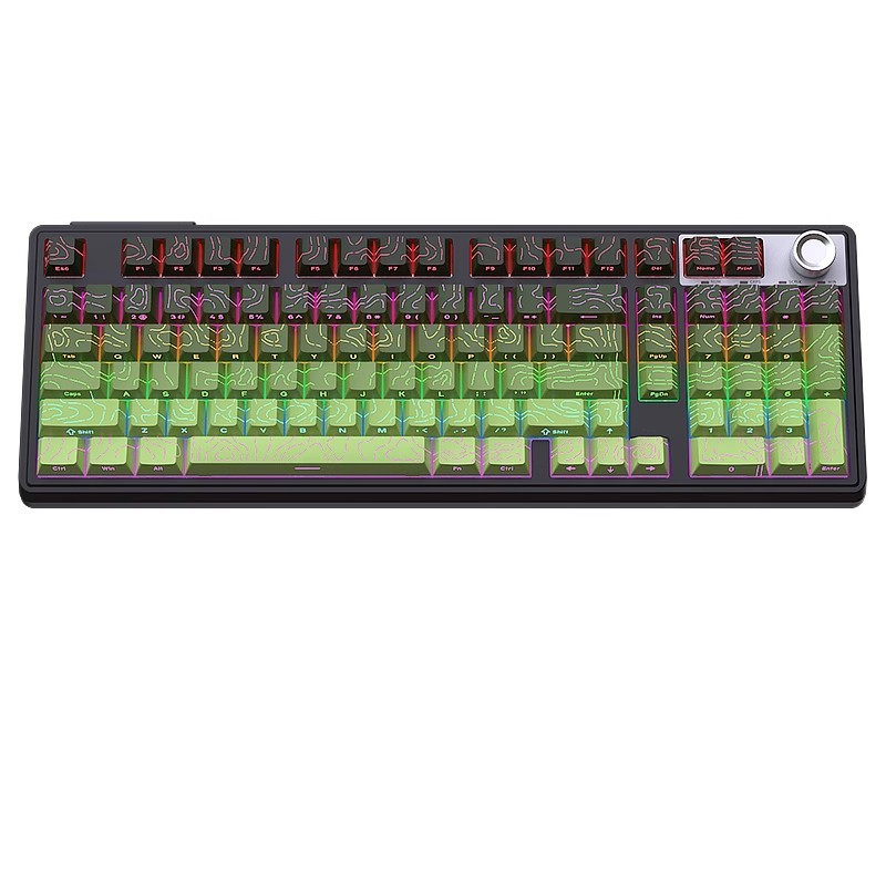 Heijishe H102 混合光メカニカルキーボード 3 モード 2.4 グラム Bluetooth ワイヤレス有線ホットスワップ可能なゲーム e スポーツ周辺機器|undefined