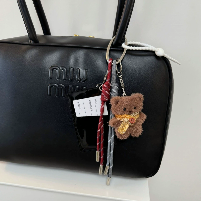 Handmade Baseball Keychain, woven strap handle, assorted cute pendants, 0.1 kg
