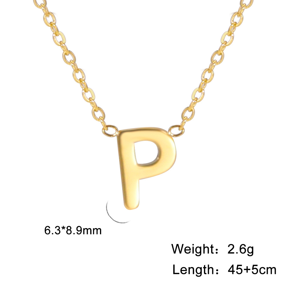 Golden, letter P