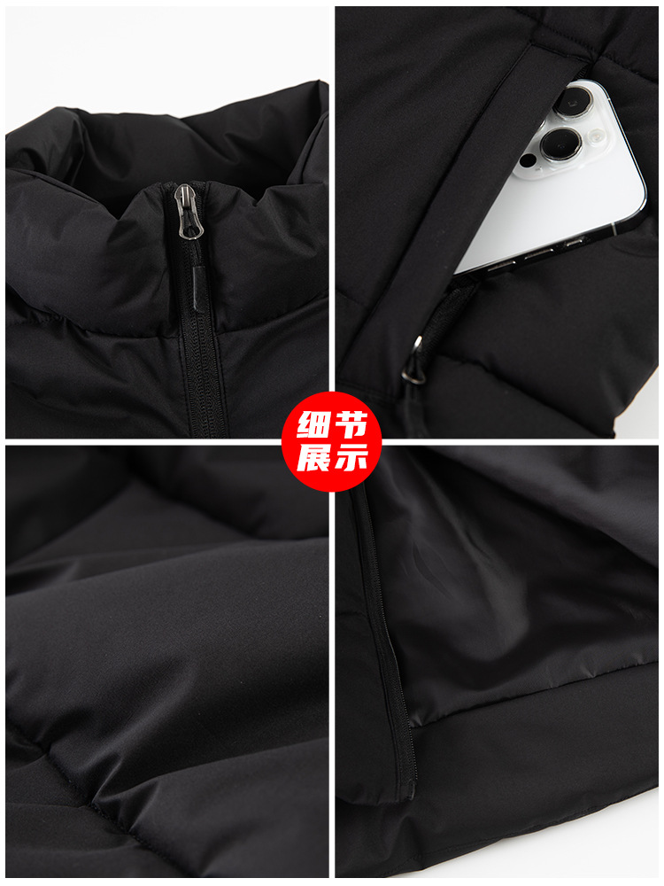 Campaña de publicidad de ropa de trabajo personalizada de alta gama de algodón de plumón engrosado herramientas al aire libre chaleco logotipo de impresión