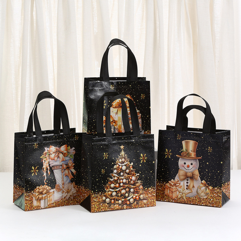 New Foreign Trade Christmas Gift Bags, Cross-Border Exclusive for New Year Santa Claus Gift Bags, Extra-Large Tote Bags