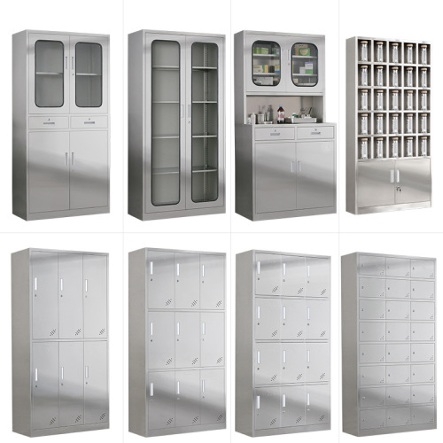 304 stainless steel file cabinet, western medicine cabinet, medical equipment cabinet, medicine cabinet, 201 staff dormitory stainless steel locker