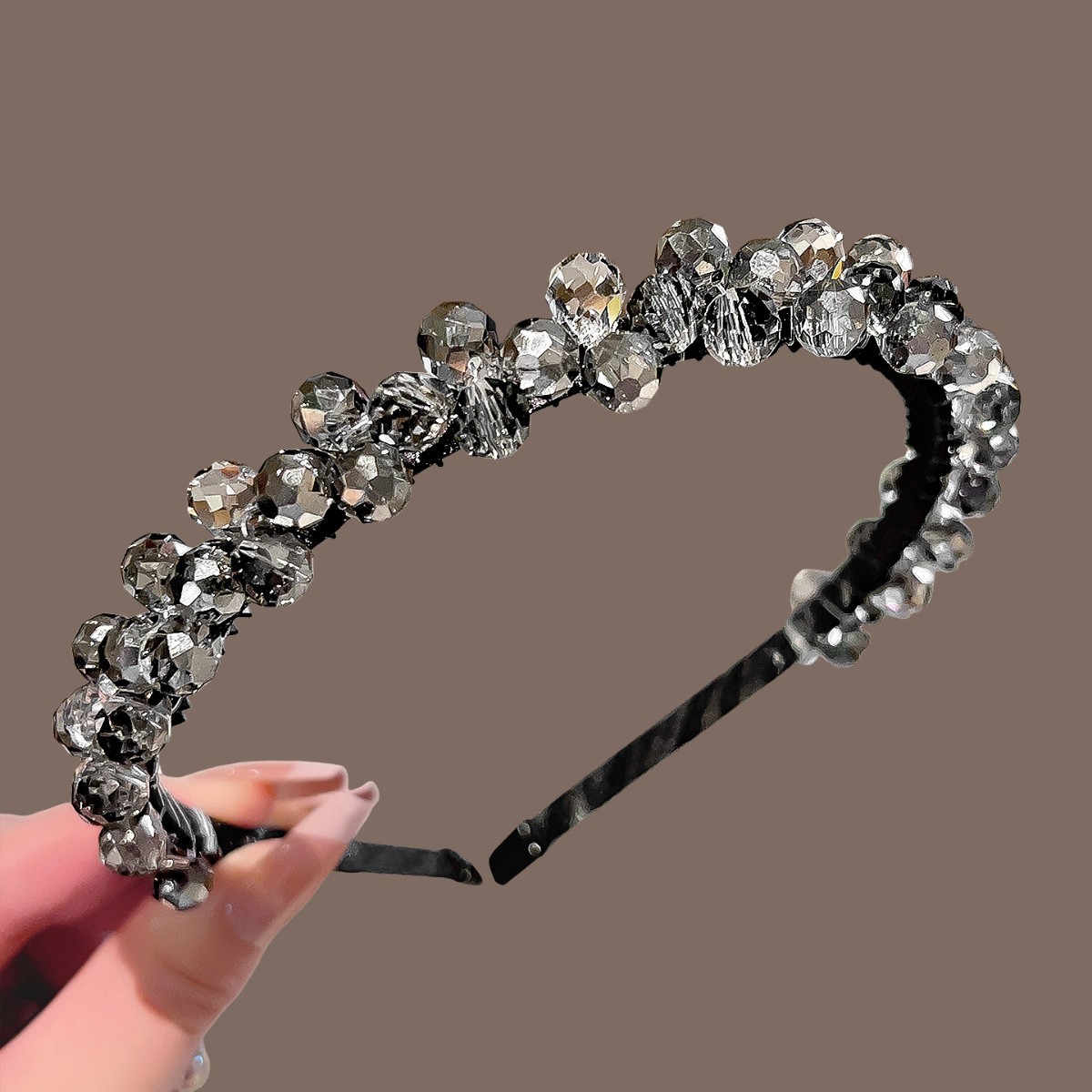 Black and gray starburst crystal