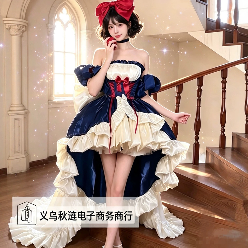 Snow White Birthday Gown, High-End Luxurious Party Dress, Princess Dress for Coming-of-Age Ceremony