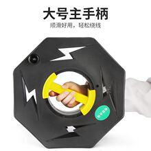 电缆迷你收线缠线卷线盘空盘移动式收纳塑料盘线器手动绕线盘电线