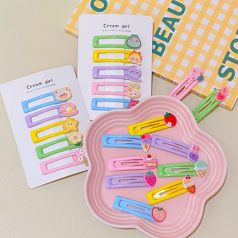 Horquilla de los niños horquilla niñas horquilla roto lindo no herido pelo tocado bebé horquilla lado BB clip niñas accesorios para el pelo