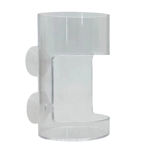 Fish tank feeder red bug cup aquarium feeding ring floating fixed fish feeder feeding ring feeding tube sinking type