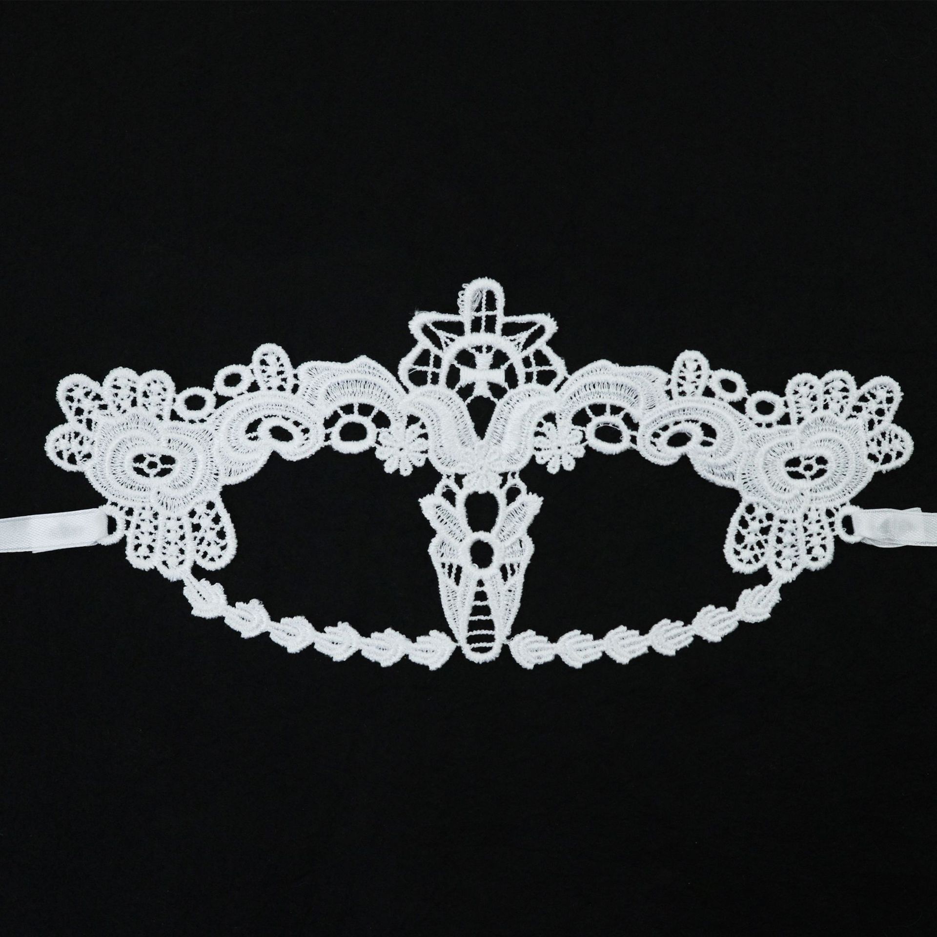 Carnaval máscara de encaje de venta transfronteriza máscara de maquillaje de fiesta de baile máscara de encaje amorfa máscara TK