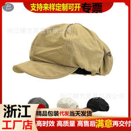 2024新款设计师自留款大版显脸小日系文艺帽子女复古画家贝雷帽
