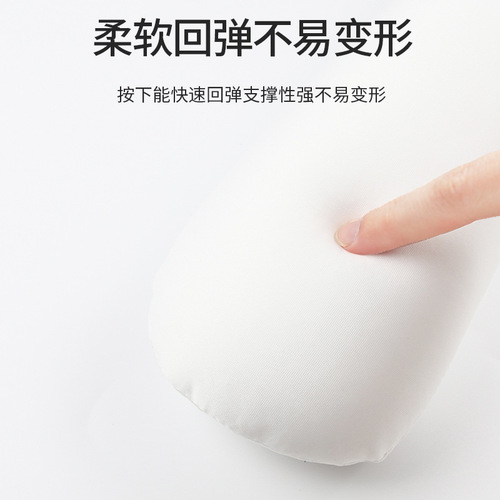 Japanese-style pure cotton foam particle pillow, lightweight multi-functional travel aircraft neck pillow, knitted cotton particle U-shaped pillow