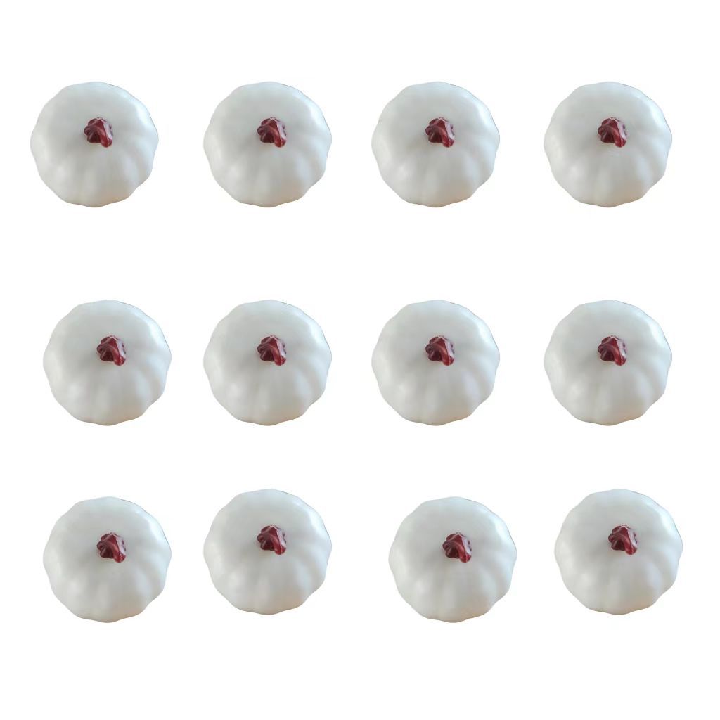 40 # 흰색 호박 세트 12PCS