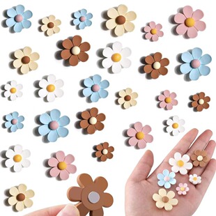 Cross Border Flower Refrigerator Magnetic Sticker Mini Daisy Refrigerator Magnetic Sticker Cute Magnet Locker Whiteboard Office Decoration