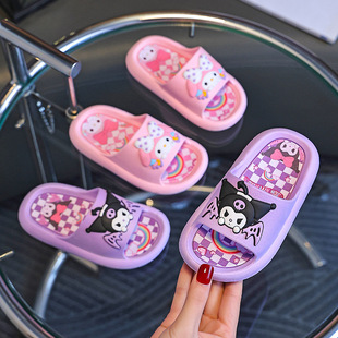 Children's Sandals and Slippers Girls' Summer Cute Little Girl Bathing Princess Indoor Parent-Child Non-Slip Sandals and Slippers for Boys and Girls