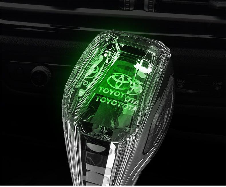 Suitable for Toyota Camry, Rav4, Highlander, Land Cruiser, Corolla, New Crystal Gear Knob with Illuminated Gear Head