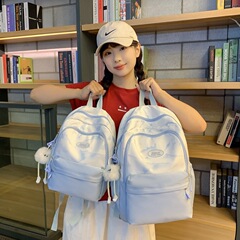 国風レジャー百合カバン女子小清新旅行軽便リュックサック大容量中学・高校学生リュックサック