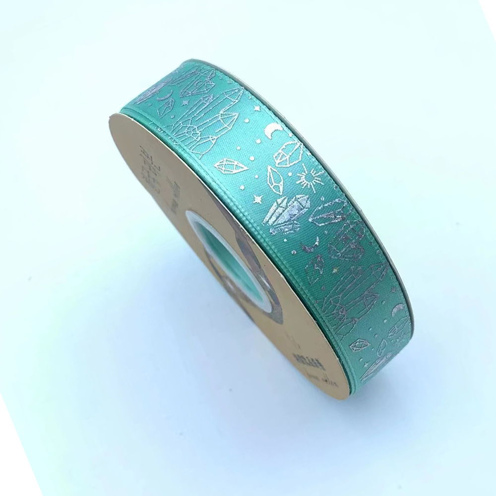 Nuevo soporte de barra de cinta hecha a mano DIY láser plata cristal mineral cinta arco joyería caja de regalo lote de embalaje