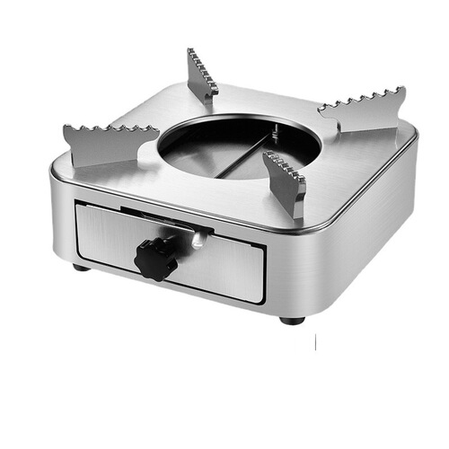 Household high-end banquet hot pot base pot restaurant hotel commercial small hot pot stainless steel drawer-type alcohol stove