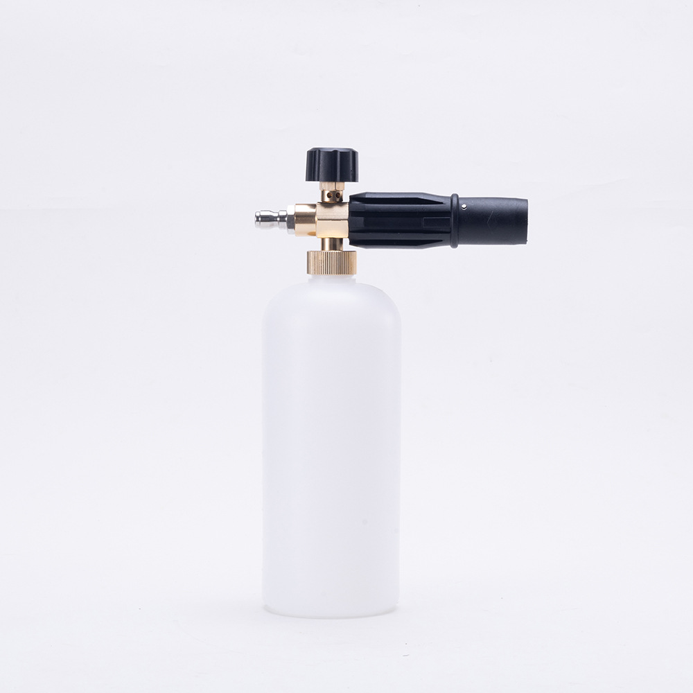 No. 4 semi-aluminum high-pressure PA foam nozzle cleaning machine foam spray gun, Taizhou nozzle for car washing with fan-shaped water output