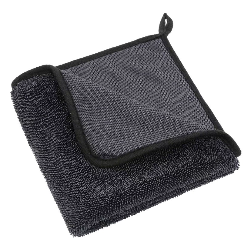 Многофункциональное полотенце для мытья автомобилей с крученой текстурой, высокой впитываемостью, утолщенное, без ворса, из микрофибры.