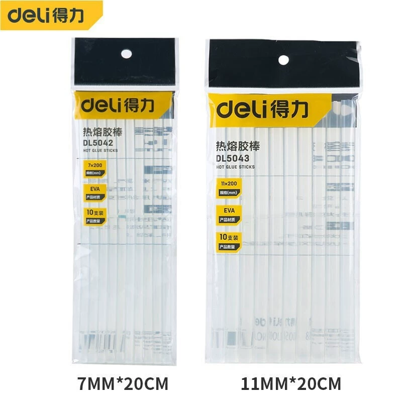 Мощный инструмент горячего расплава клей стержень клей пистолет клейкая полоса высокая клейкая бытовая прочность 7mm11 мм DL5042 DL5043