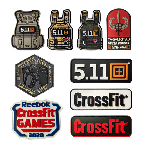 3D 511 Velcro Stamp Tactical Vest PVC Armband CrossFit Backpack PVC Waterproof Stamp Variety