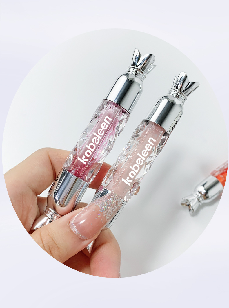 kobeleen Refraction Sweet Lip Gloss Moisturizing Lips Sparkling Sparkling Lip Gloss Glass Lip Gloss Non-Stick Cup Lip gloss undefined