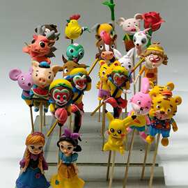 年新款泥人面塑粘土非遗捏面人摆摊十二生肖孙悟空卡通传统手小龙