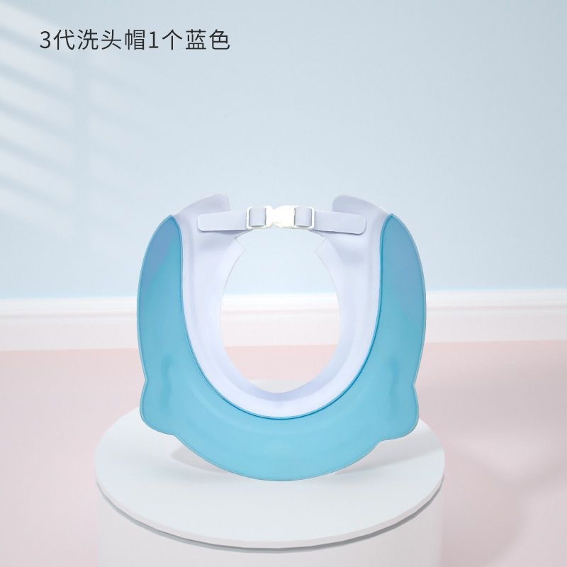 Gorros de champú para niños, artefactos de champú de dibujos animados para bebés, gorros de champú de silicona, protectores para los oídos, protectores para los ojos, gorros de ducha para bebés impermeables