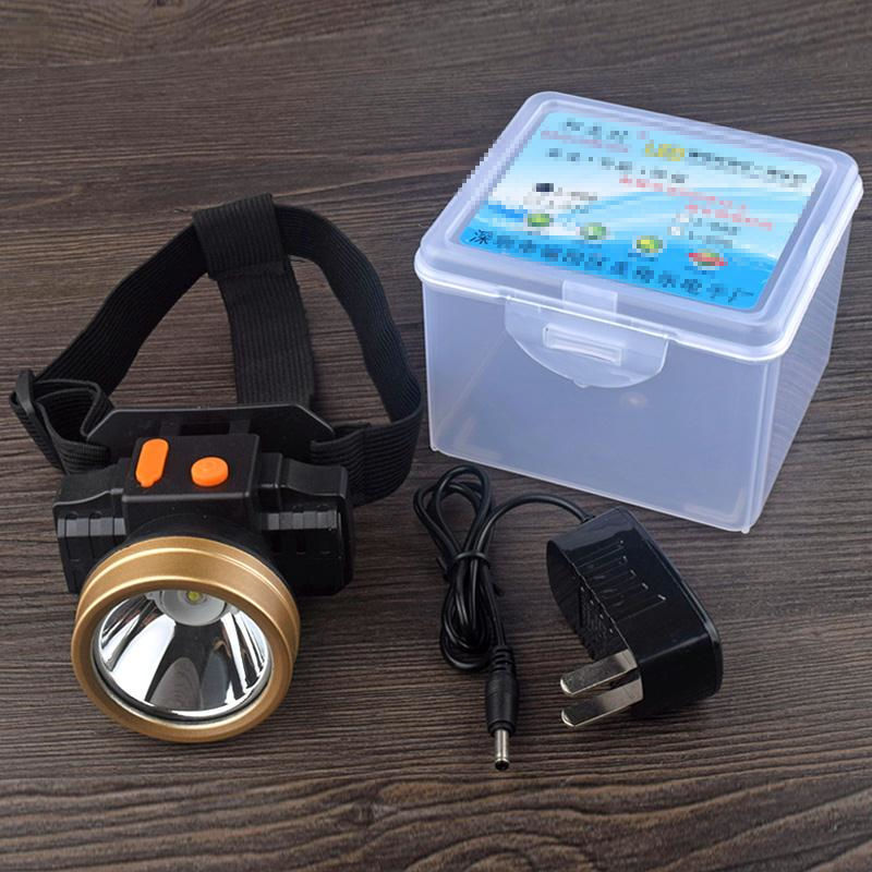 Headlight Strong light Head mounted LED Rechargeable Night fishing Fish lantern Flashlight Long shot 1000 Rice miner's lamp