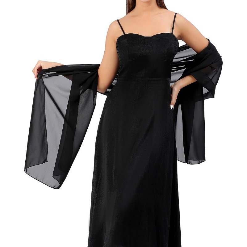 summer thin white black shiffon cloak