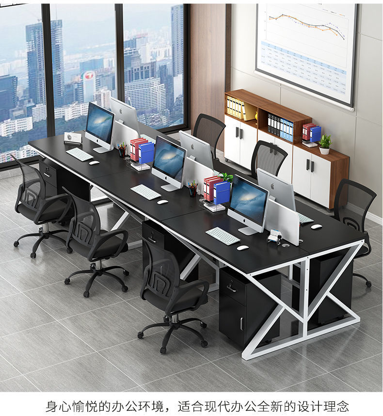 Wholesale of Star staff office desks, desks and chairs, four-person, six-person, double-person, single-person booths, workstations, and computer desks pic 20