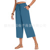 Cropped pants-dark blue