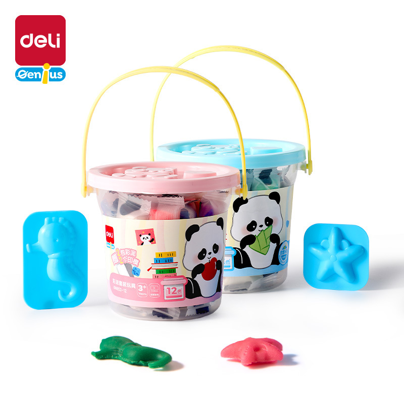 Délix XM853 barro de goma para niños DIY conjunto de juguetes de materiales hechos a mano 12 / 24 barro de color