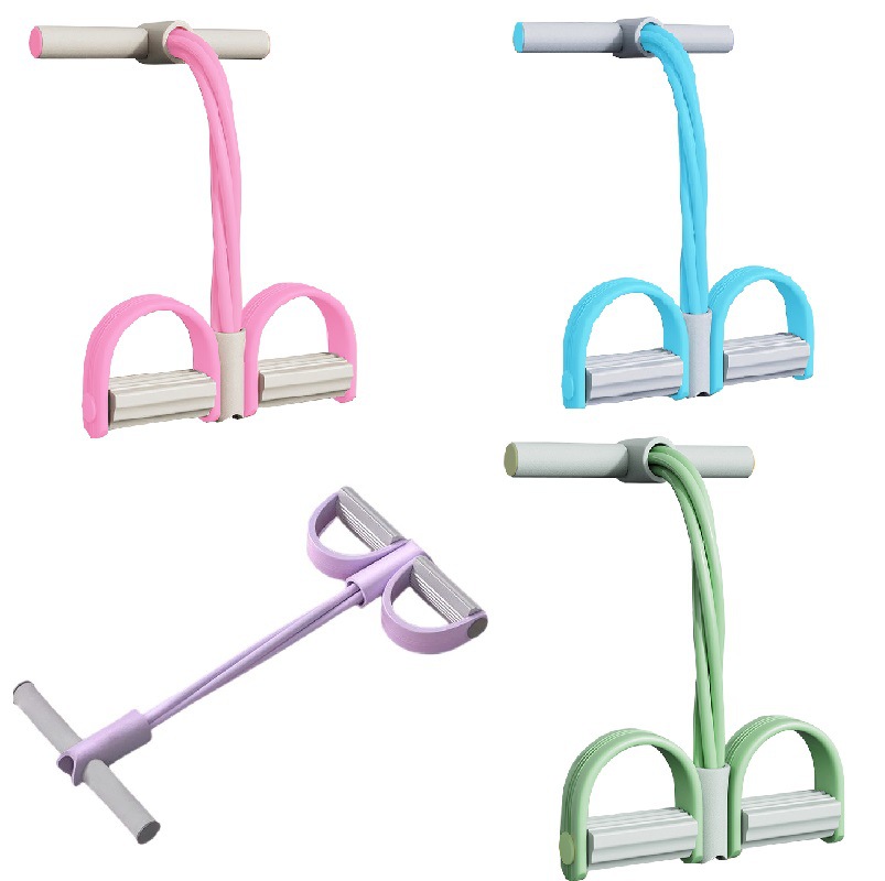 Factory Direct Selling Multifunction Foot Pedal Resistance Bands Home Abdominal Fat Reduction Yoga Foot Resistance Bands Sit-Up Assist Device