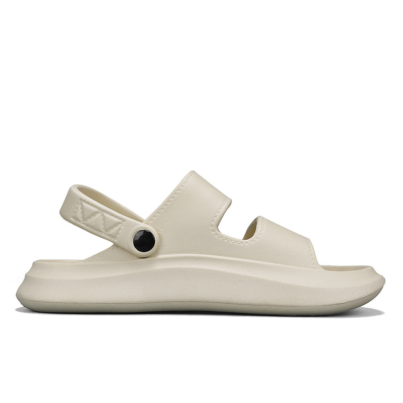 Sandalias de hombre real 2025 verano nuevo estilo antideslizante suela suave zapatos de playa resistentes al desgaste suela gruesa sandalias y zapatillas casuales
