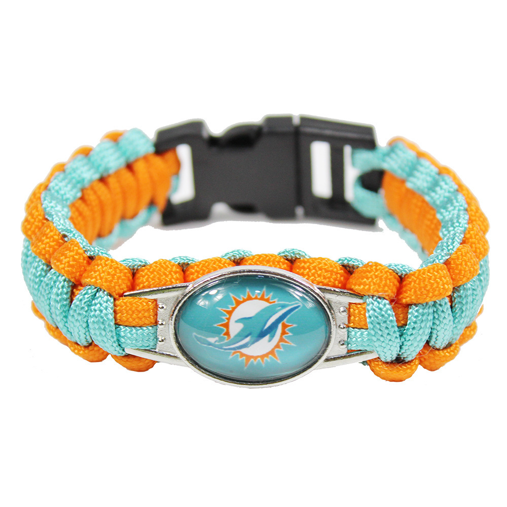 32NFL Football Team Woven paracord Bracelet Outdoor Lifesaving Bracelet Cowboys bracelet