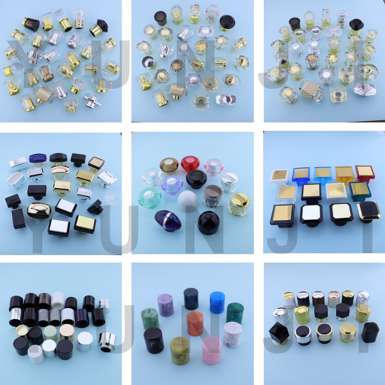 15口径通用香水瓶盖圆形方形透明简约奢华时尚款香水瓶盖子