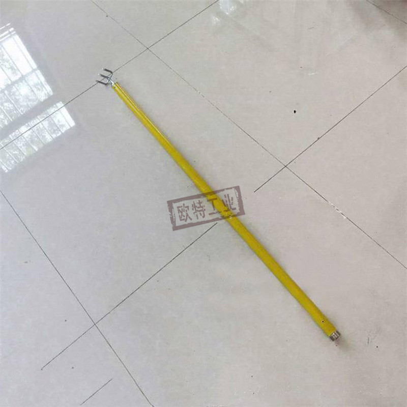 长柄绝缘三叉齿钉耙绝缘三齿耙2米三齿钩耙绝缘杆树脂带钩耙子