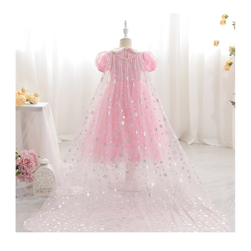 Not sold separately, Elsa Princess Scarf Frozen Elsa Scarf for Girls, net chiffon, windbreaker length, floor-length
