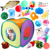 Toy, plush set, pet, 21 pieces, cat, Amazon