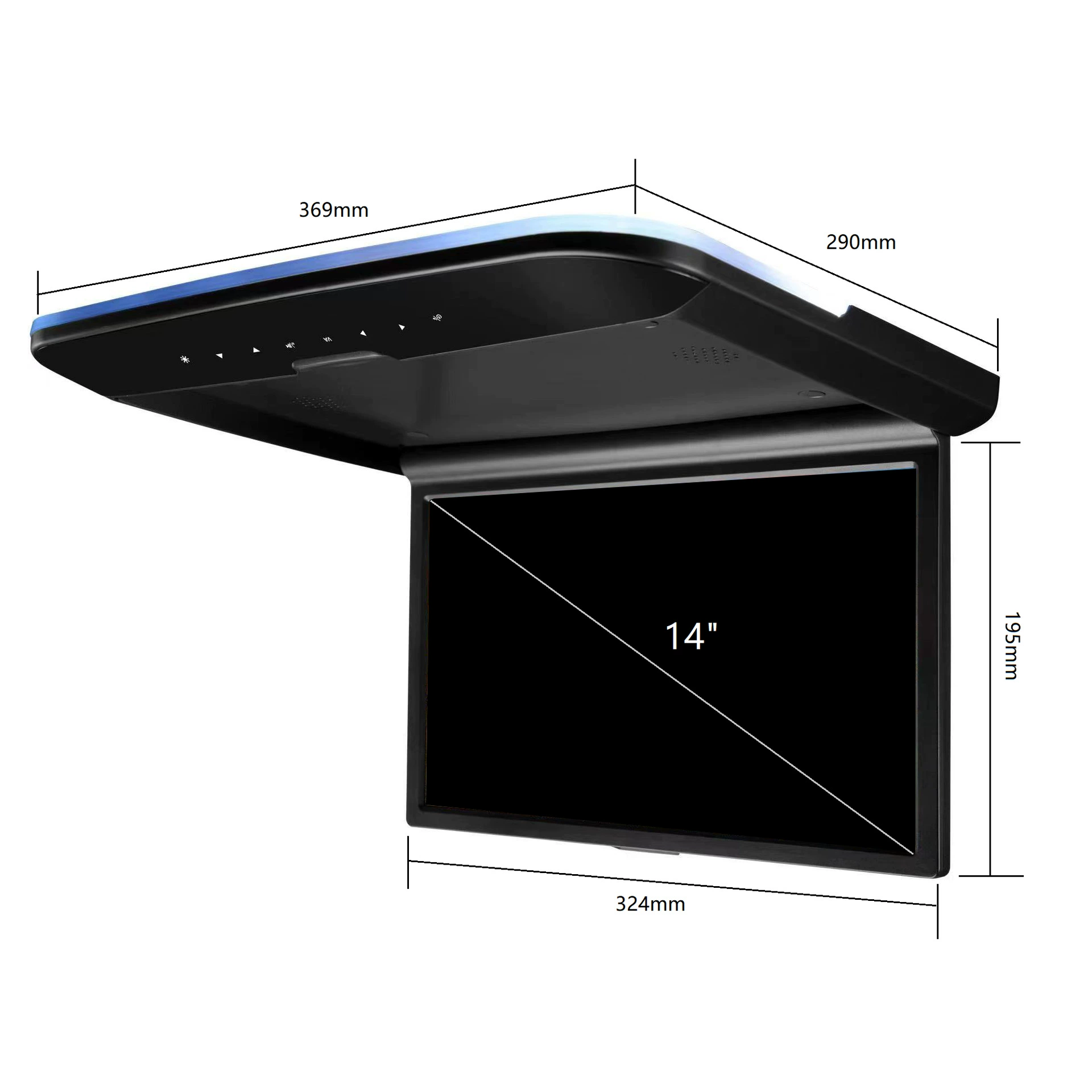 Ультратонкий LCD-дисплей, высокий трафик, MP5