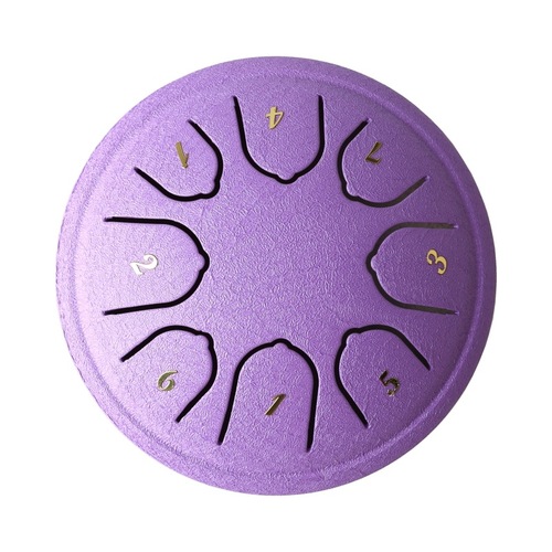Mini Ethereal Drum 4-inch 8-tone Gift 3-inch 6-tone Ethereal Drum Steel Tongue Drum Percussion Musical Instrument for Children