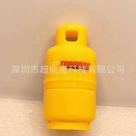 工厂定制跨境礼品2g优盘卡通U盘煤气罐卡车轿车软胶U盘印刷Logo