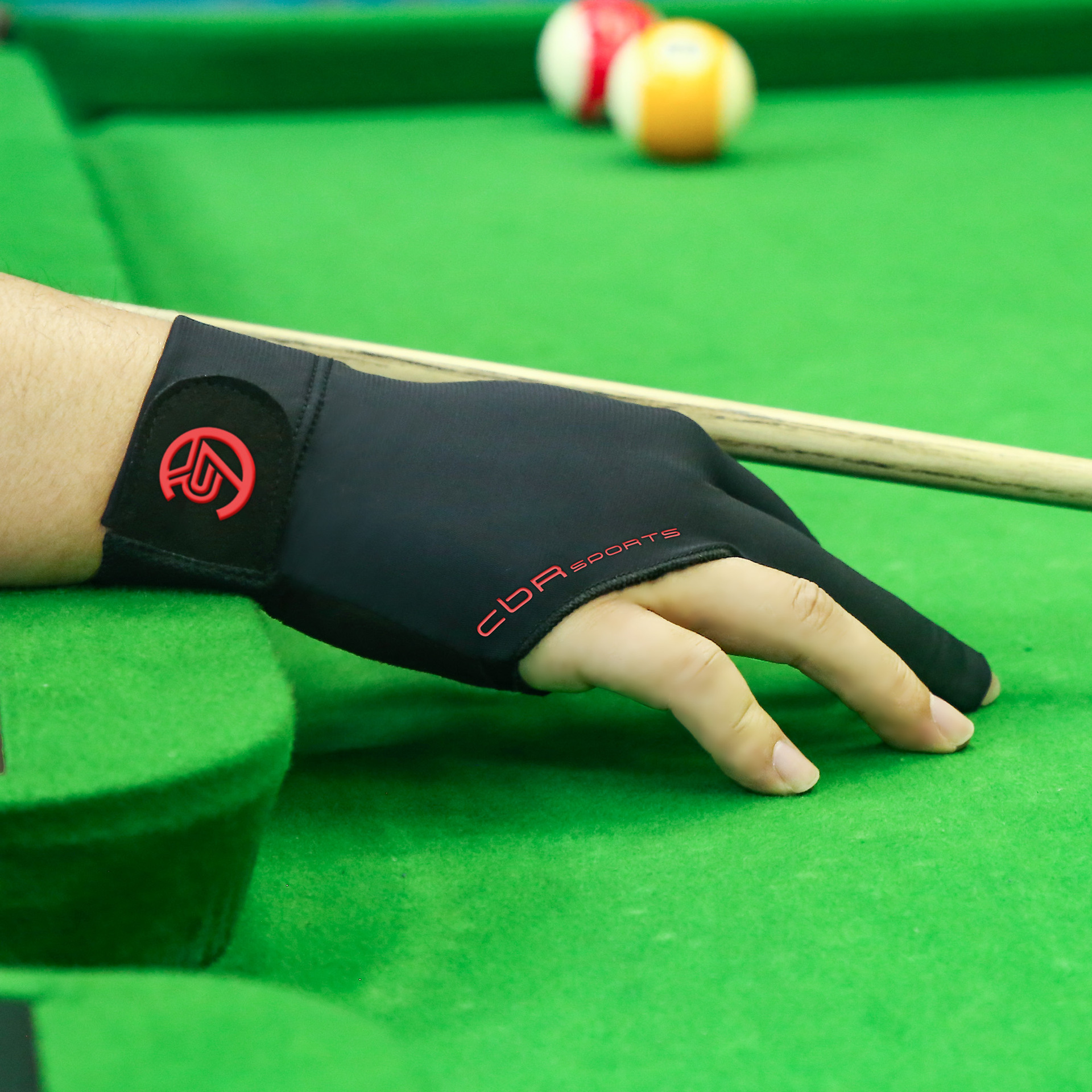 CBR SPORTS台球三指手套配件高弹力舒适吸汗桌球手套