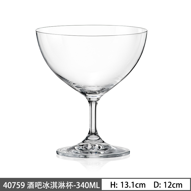 Taza de cristal de importación Lex Martini taza de cóctel de postre taza de helado taza de vino de fruta de hotel comercial